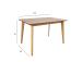 Söögilaud ROXBY 120x80xH76cm, tamm