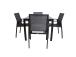 Aiamööblikomplekt AMALFI laud ja 4 tooli