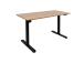 Töölaud ERGO LIGHT 1-mootoriga 120x60cm, must/tamm