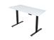 Töölaud ERGO FIT 1-motoriga 120x68xH71,5-116cm, valge/must