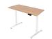 Töölaud ERGO FIT 1-motoriga 120x68xH71,5-116cm, tamm/valge