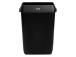 Paberikorv 50L must KATRIN (seinakinnitusega)