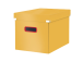Pappkast kaanega 320x310x360mm LEITZ Cosy Click & Store kollane