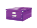 Pappkast kaanega LEITZ Click & Store (L) 369x200x482mm lilla