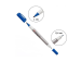 Permanentne marker SAKURA Identi-Pen kahe otsaga 0.4 & 1.0mm sinine