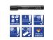 Permanentne marker STAEDTLER Lumocolor 352 koonilise otsaga 2,0mm must