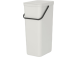 Prügikast 40L kaanega BRABANTIA Sort & Go, helehall