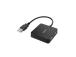 Hama USB Hub, 4 liidest, USB 2.0, must - USB jagaja