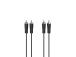 Hama Audio Cable, 2 RCA - 2 RCA, 1.5 m, must - Kaabel