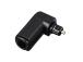 Avinity Audio Optical Fibre, ODT, Toslink, 90°, kullatud, must - Adapter