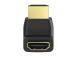 Avinity High Speed ​​HDMI 90°, kullatud, must - Adapter