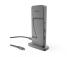 Hama Connect2Office Speed, USB-C, 10 ports, USB4, 140 W, hall - Sülearvuti dokk