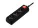 Hama Power Strip, 3-pesa, 3 m, must - Pikendusjuhe