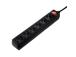 Hama Power Strip, 6-pesa, 3 m, must - Pikendusjuhe