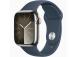 Apple Watch Series 9 GPS + Cellular, 41 mm, Sport Band, S/M, hõbe roostevaba teras / sinine - Nutikell