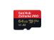 SanDisk Extreme Pro, UHS-I, microSD, 64 GB - Mälukaart ja adapter