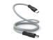 SBS USB-C - USB-C, magneetiline viimistlus, 1 m, must - Kaabel