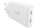 SBS Wall Charger, 2xUSB-C, 67 W, valge - Laadija