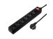 Hama Power Strip, 6-pesa, 3 m, must - Pikendusjuhe