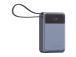 Canyon OnPower PB-600, 20000 mAh, USB-A, USB-C, must/hõbe - Powerbank