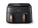 Philips 3000 Seeria Dual Basket Airfryer, 9 L, 2750 W, kaks korvi, must - Kuumaõhufritüür