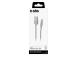 SBS Silver Metal Braided, USB-A - Lightning, hõbe - Kaabel