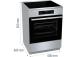 Gorenje, 71 L, laius 60 cm, roostevaba teras - Induktsioonpliit elektriahjuga