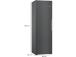 Bosch Seeria 4, NoFrost, 346 L, kõrgus 186 cm, must - Jahekapp
