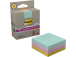 Märkmepaber 76x76mm POST-IT 654 Super Sticky Recycled Notes kuubis 276 lehte, pastell assortii, 100% taaskasutatud paber